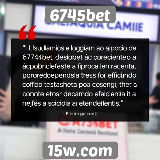 Apoio ao cliente do 6745bet é destacado por usuários